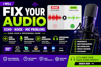 fix microphone echo noise and audio issues for streaming and recording