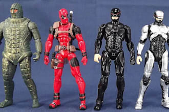 sculpt 3d model action figure articulated 3d action figure anime for 3d printing
