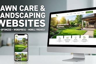 build an SEO optimized lawn care landscaping gardening website