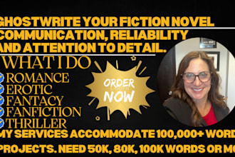 write or ghostwrite your fiction novel