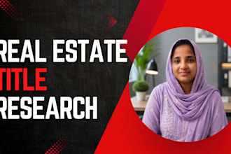 do real estate property title search and chain of title