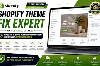 fix theme customization issues and section error