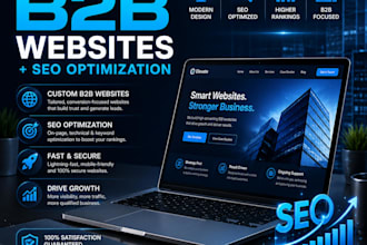 design a professional b2b corporate website with SEO