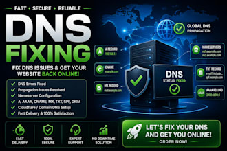 migrate a domain or website, connect domain, fix dns or email issues or transfer