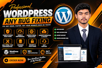 fix any wordpress error, bug, plugin, theme or woo commerce issue