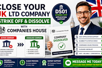 strike off and dissolve your uk limited company with companies house