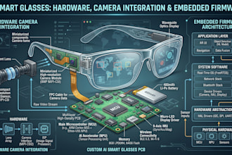 design ai smart glasses pcb hardware camera integration and embedded firmware