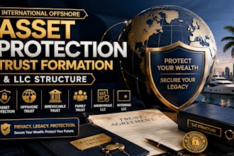 design international offshore asset protection trust fromation and llc structure