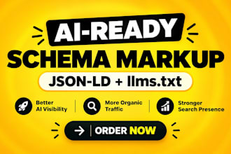 add ai ready json ld schema markup and llms txt to your website