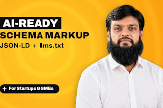 add ai ready json ld schema markup and llms txt to your website