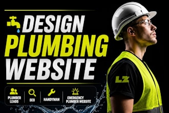 design plumbing website, emergency website and building supplies website