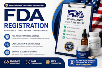 fda registration import permit for food, drug cosmetics in USA, fda label review