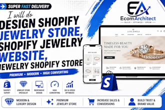 design shopify jewelry store, shopify jewelry website, jewelry shopify store