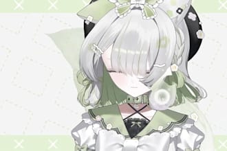 design and rig live2d character male or female anime art style for vtube studio
