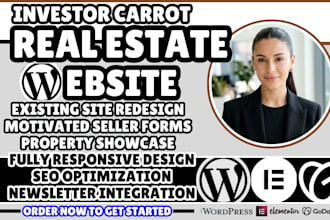 real estate investor carrot website, investor carrot website, real estate page