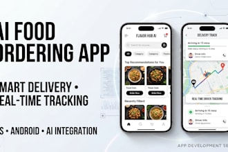 build ai food ordering app, smart delivery app, real time driver tracking app