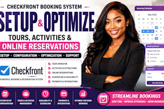 setup checkfront booking system for tours, activities and online reservations