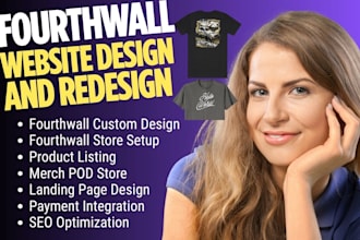 design fourth wall website fourthwall store merch merch design tshirt pod store