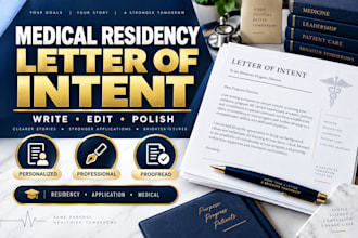 write or edit a medical residency letter of intent
