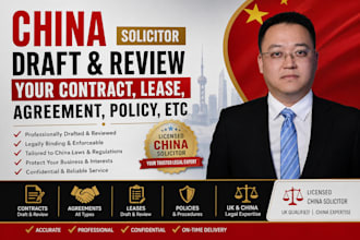 draft and review your china business contracts and agreements