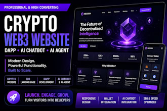 build a crypto web3 website with dapp, ai chatbot or ai agent