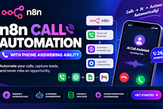 build n8n ai call automation, ai phone answering, restaurant ai receptionist bot