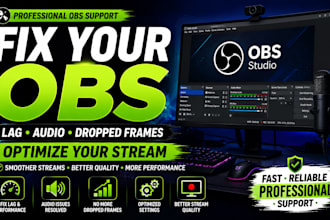 fix obs lag, dropped frames, audio issues and optimize your stream