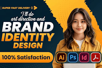 do creative art direction, brand guideline design for your brand product visuals