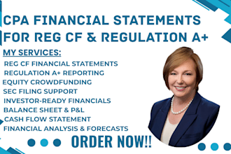 cpa your startup for reg cf, reg a plus financial statement equity crowdfunding