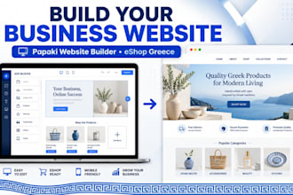 build papaki website builder eshop product listing setup woocommerce wix website