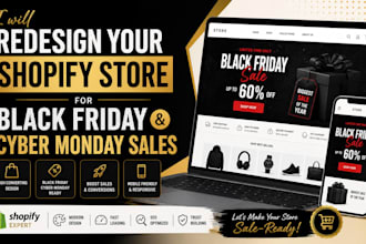 redesign your shopify store for black friday and cyber monday sales