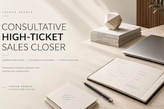 be your consultative high ticket sales closer