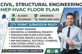 civil, structural engineering mep hvac floor plan in alaska arkansas colorado MD