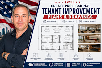 create professional tenant improvement plans and drawings