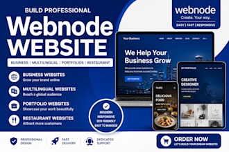 build webnode business multilingual online store portfolio restaurant website