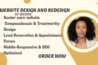 senior care website, healthcare medical clinic mental health facility web design