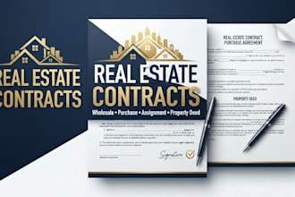draft real estate wholesale contract sales purchase agreement or property deed