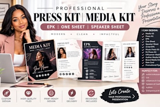 design press kit, media kit, epk, one sheet, speaker sheet, dj press kit