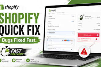 fix your shopify checkout, theme, or page bugs fast