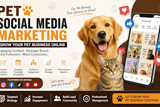 manage and grow your pet social media for dogs cats and pet brands