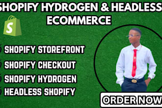 build a headless shopify store with hydrogen, custom storefront and checkout