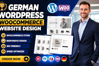 design german wordpress website woocommerce ecommerce online store