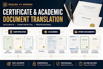 translate english spanish business documents