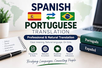 translate spanish to portuguese and portuguese to spanish
