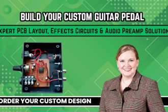 analog audio pcb design for guitar effects,mic preamp,amplifier and audio device