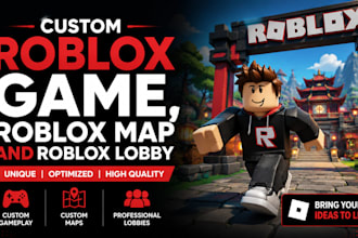 build a high quality roblox lobby, cafe, custom roblox map and roblox game