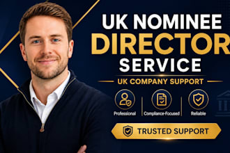 provide UK dominee director service for company formation and compliances