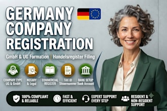 do german gmbh and ug company registration and tax setup