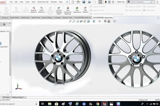 make custom alloy wheels and rims in 3d cad, car body kits expert, bumper design