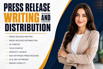 write ai tech press release for saas fintech product launch pr distribution